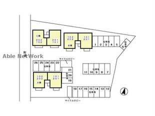 ブラン･メゾン　Ａ/Ｂ/Ｃ（箕郷町西明屋）の物件外観写真